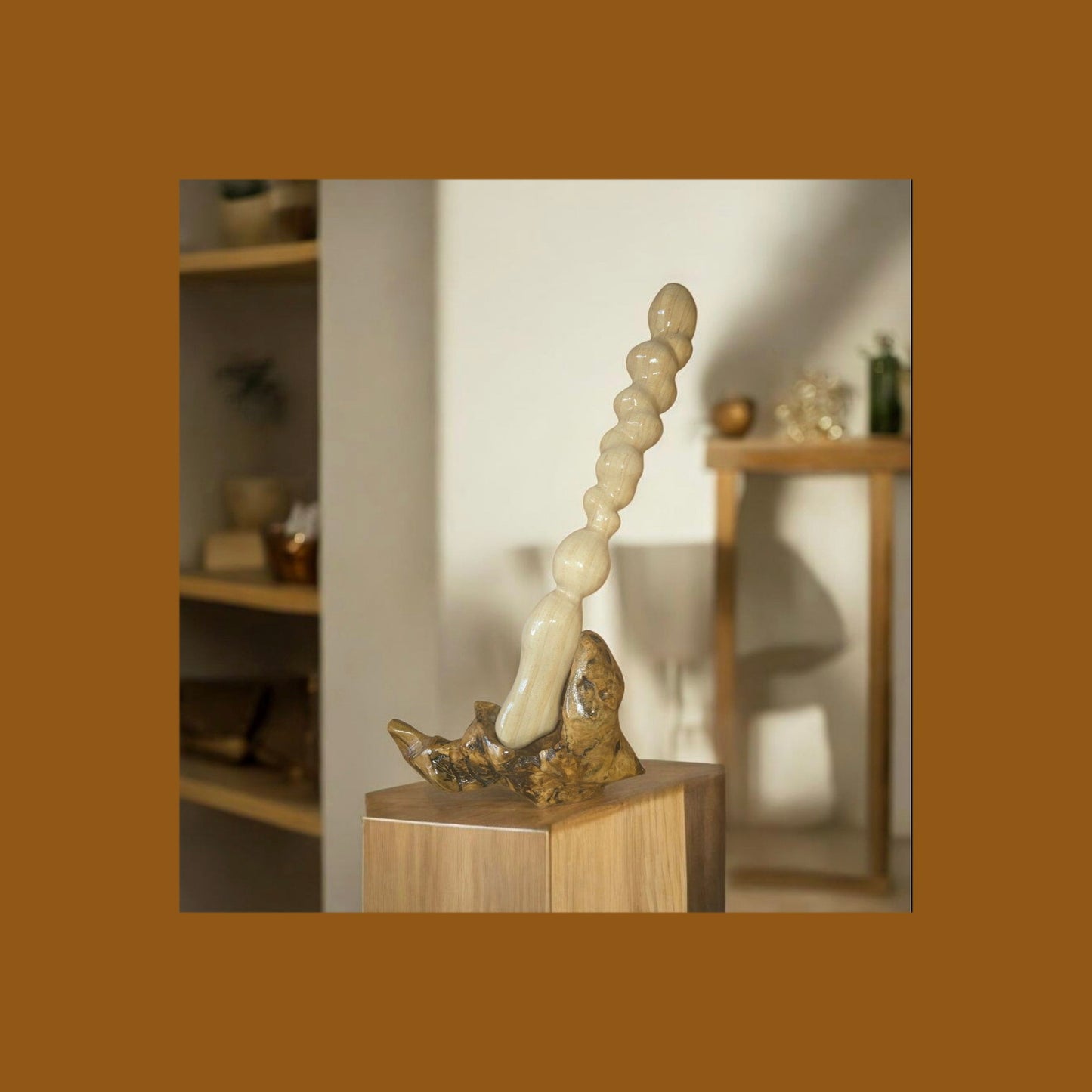 Die Love Spirale, Holzskulptur, edelste Holzkunst, Unikat