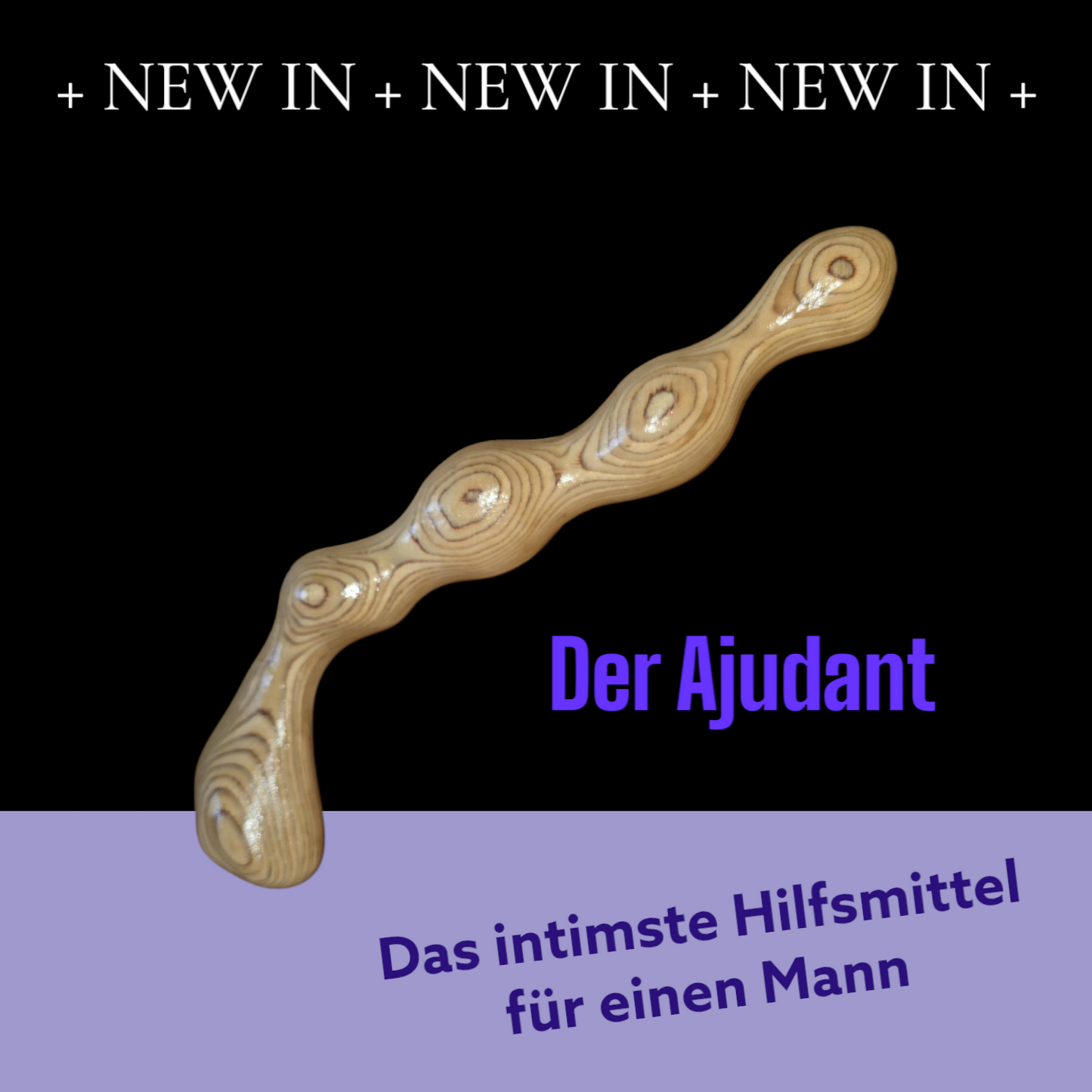 Der Adjutant , Ein  Doppel-Dildo der etwas beeinträchtigten Personen etwas Hilfe geben soll
