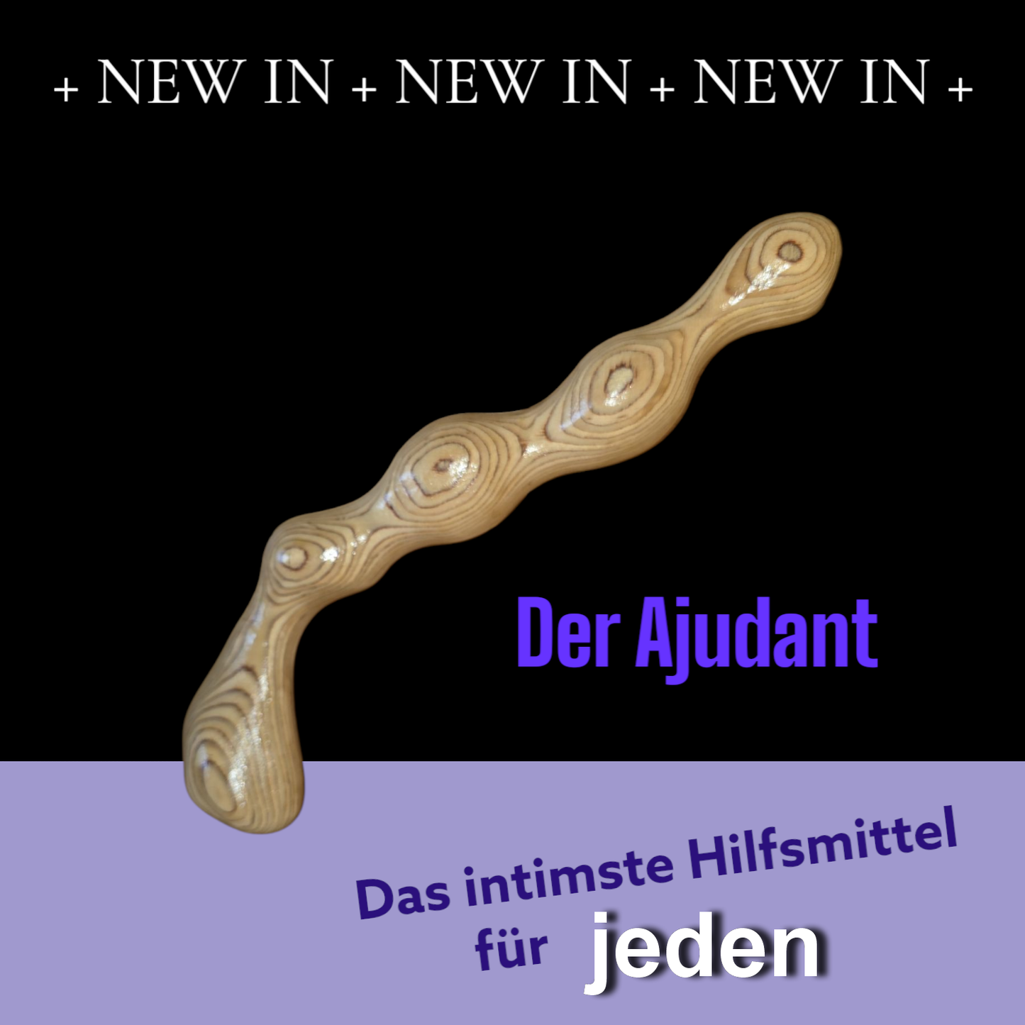Der Adjutant , Ein  Doppel-Dildo der etwas beeinträchtigten Personen etwas Hilfe geben soll
